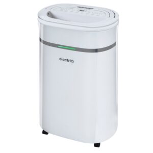 Refurbished electriQ 20L COMPRESSOR Dehumidifier Electronic Controls Humidistat Continuous drain Auto Restart