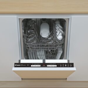 Candy Brava Integrated Slimline Dishwasher - Black control panel