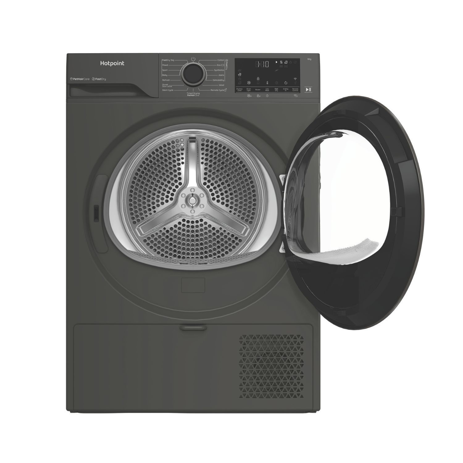Hotpoint FabricCare 9kg Heat Pump Dryer - Graphite - Image 2