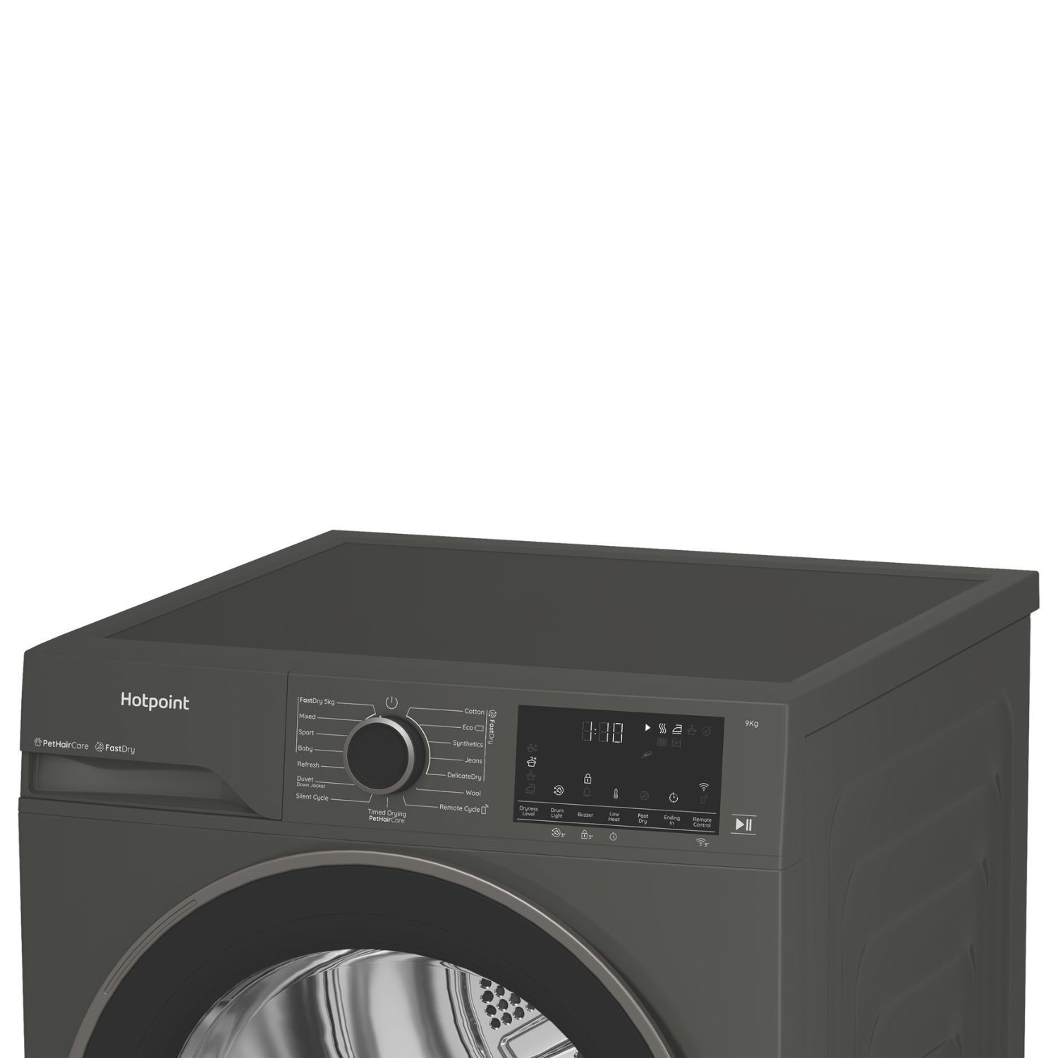 Hotpoint FabricCare 9kg Heat Pump Dryer - Graphite - Image 5