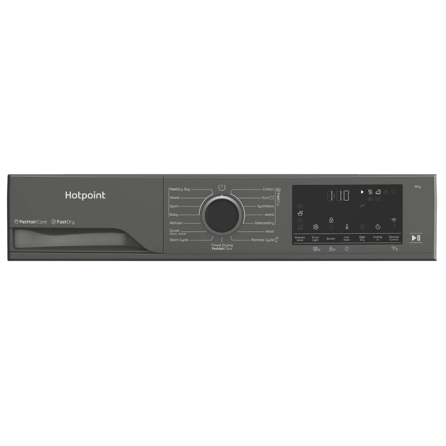 Hotpoint FabricCare 9kg Heat Pump Dryer - Graphite - Image 6