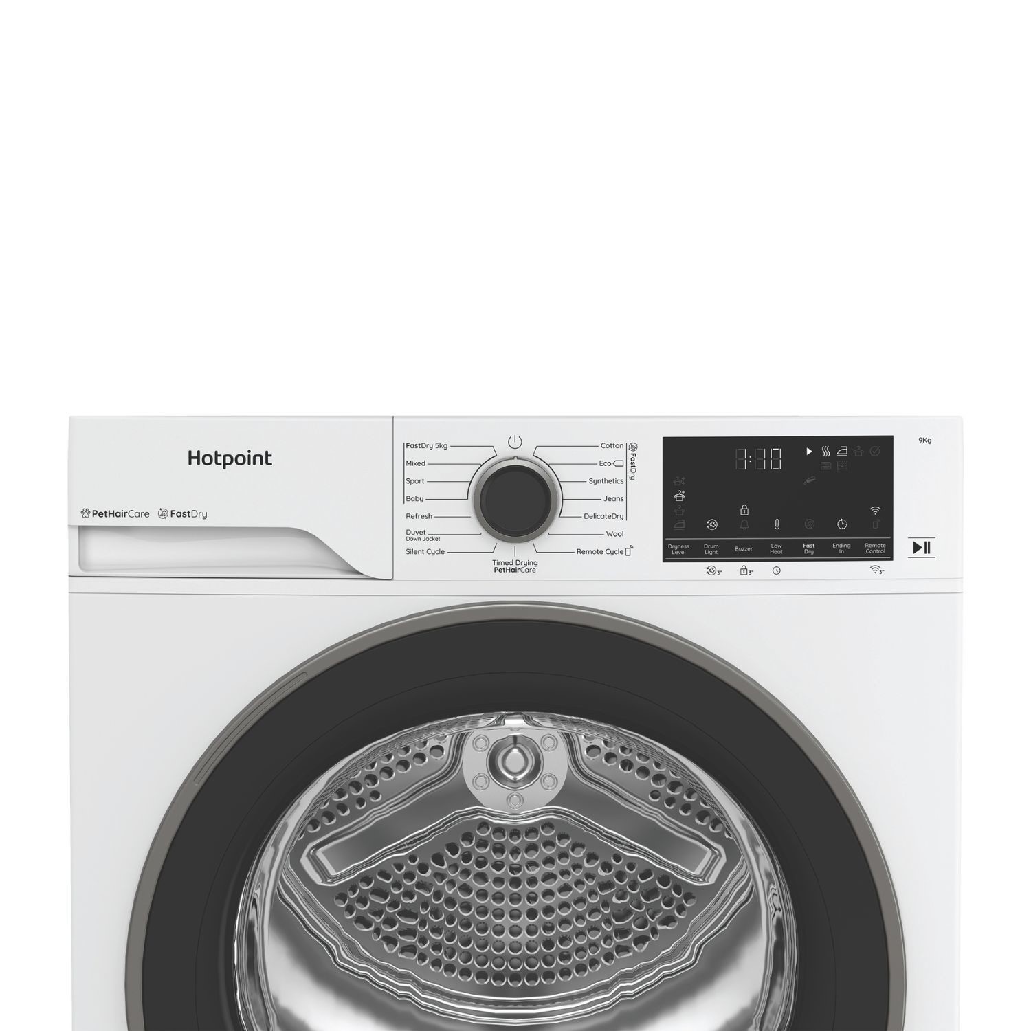 Hotpoint FabricCare 9kg Heat Pump Dryer - White - Image 4