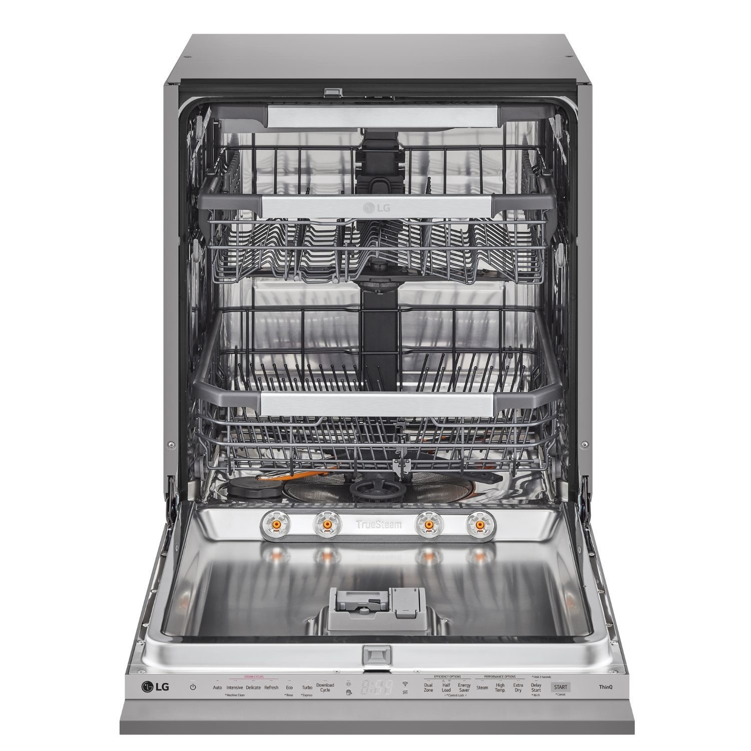 LG TrueSteam Integrated Dishwasher - Smart Wi-Fi, A-Rated, Grey control panel - Image 2