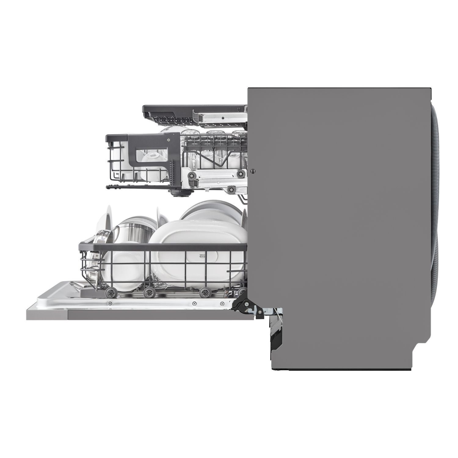 LG TrueSteam Integrated Dishwasher - Smart Wi-Fi, A-Rated, Grey control panel - Image 5