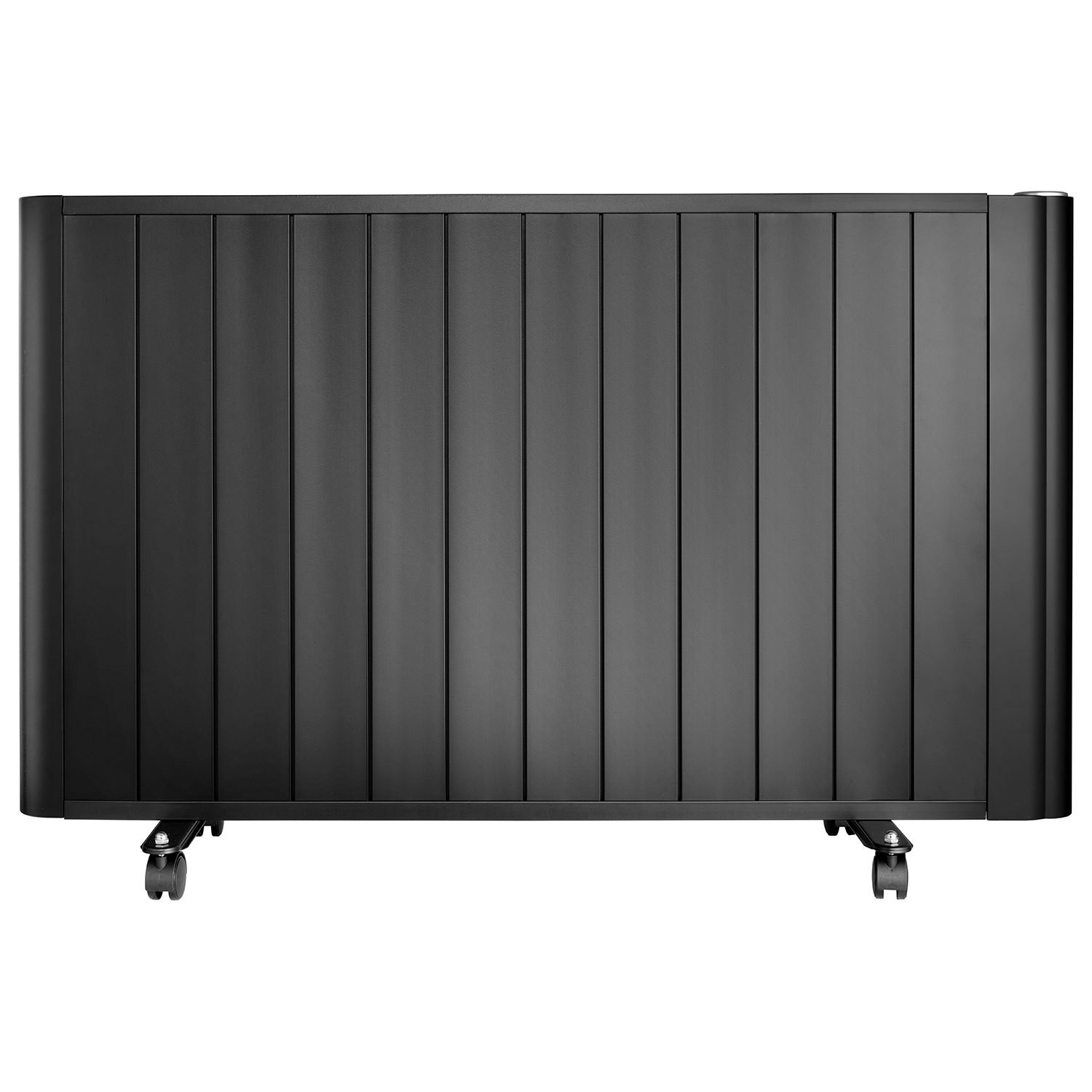 electriQ 2000W Smart Electric Designer Aluminium Panel Heater With LED Display - Wall Mountable - Black - Image 4