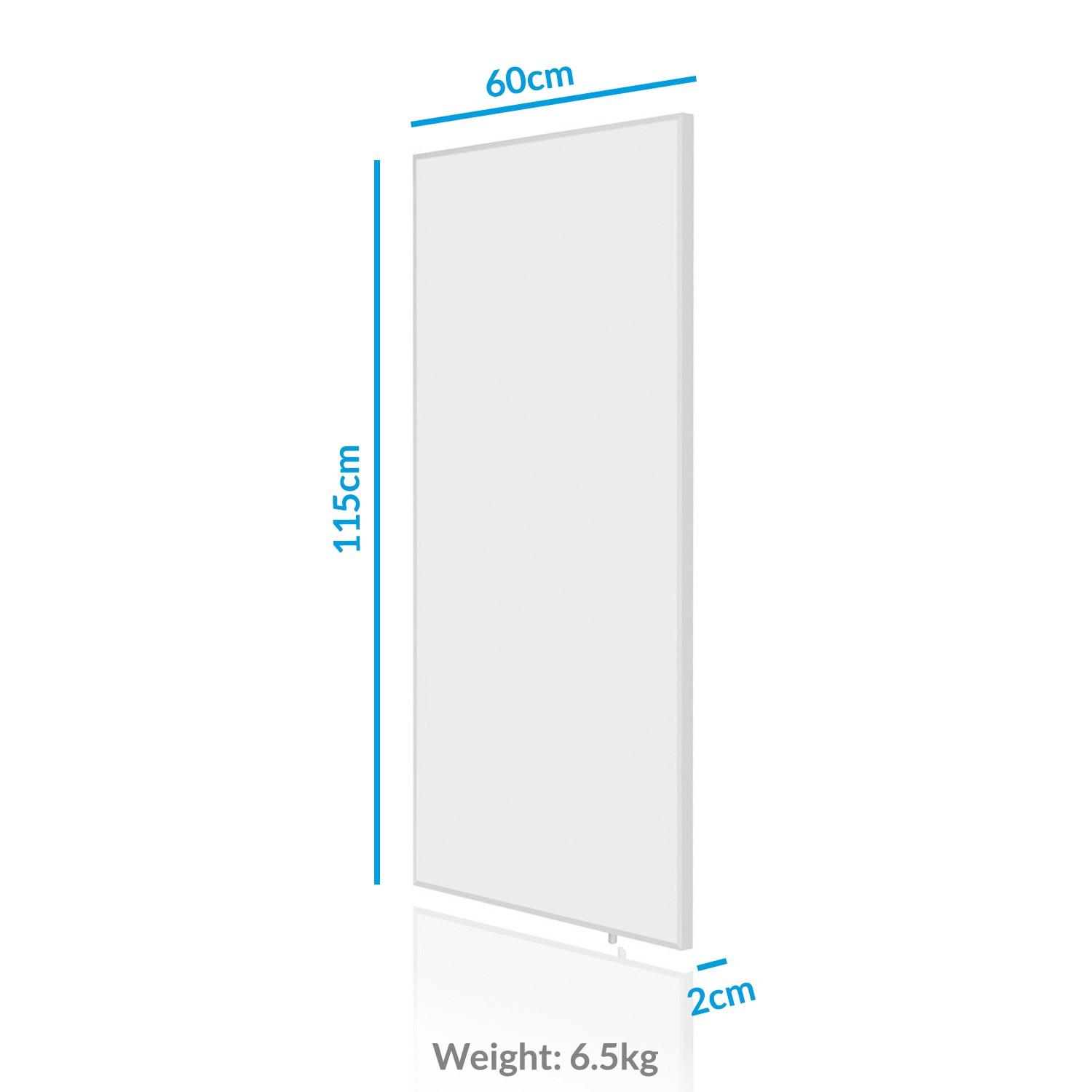 electriQ 700W Infrared Wall Mountable Panel Heater - Low Energy - Image 5