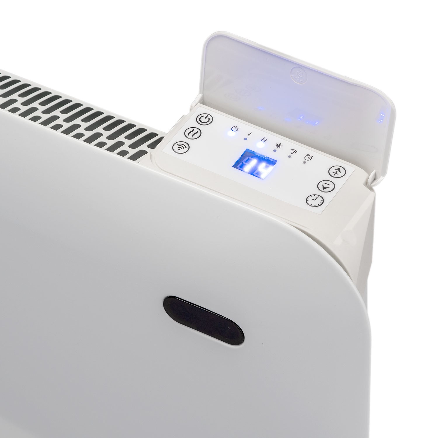 electriQ 2000W Smart Electric Designer Panel Heater - Wall Mountable & Bathroom Safe - White - Image 4