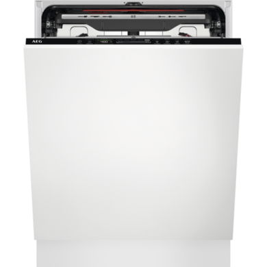 AEG Series 7000 GlassCare Integrated Dishwasher - C-Rated, Black control panel