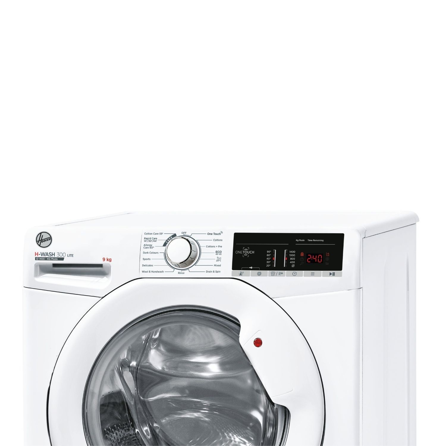 Hoover H-Wash 300 Lite 9kg 1400rpm Washing Machine - White - Image 4