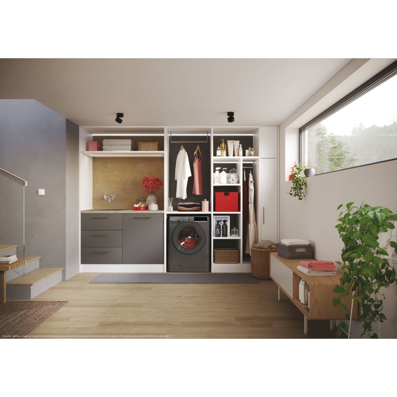 Hoover H-Wash 300 10kg 1400rpm Washing Machine - Graphite - Image 7
