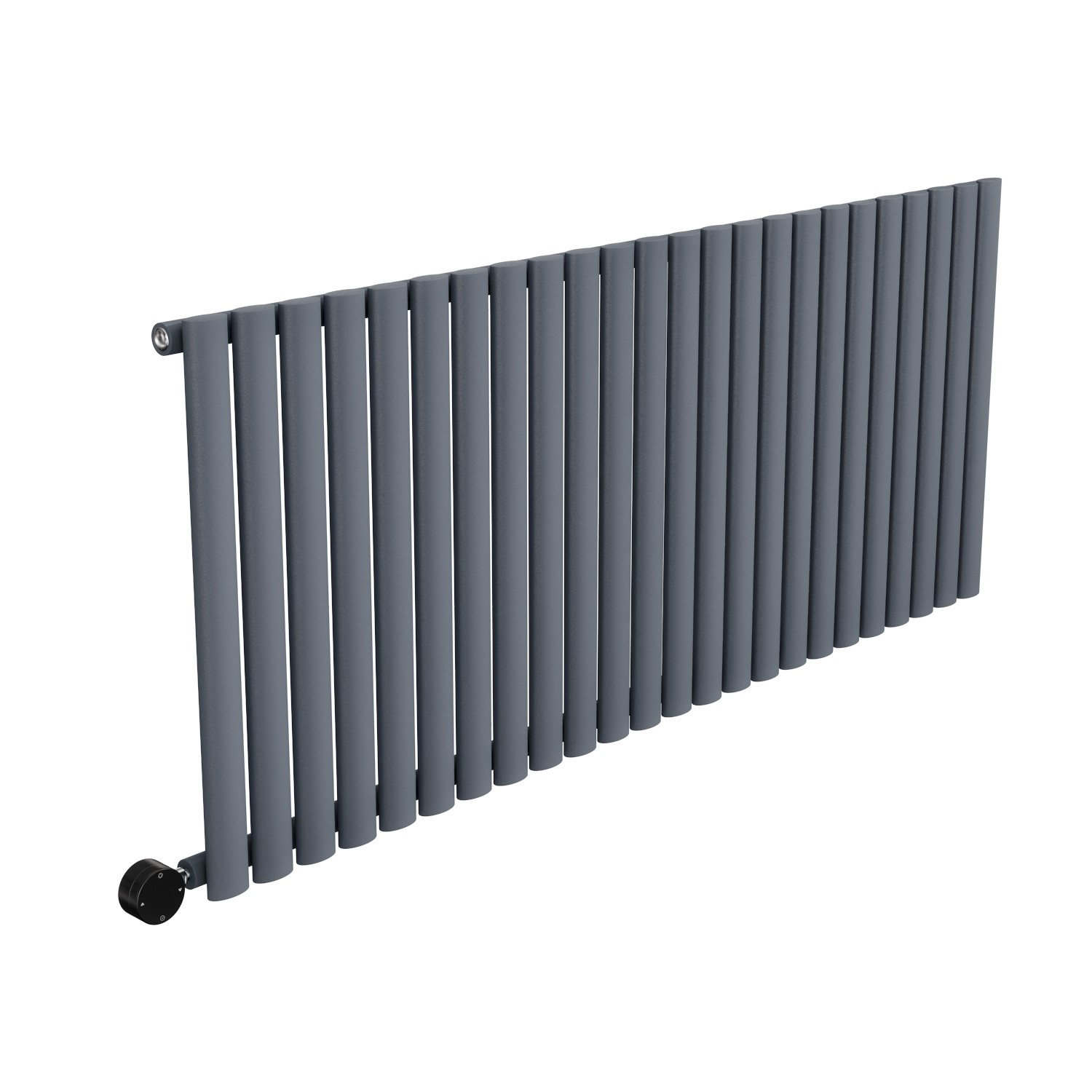 Anthracite Horizontal Smart Electric Radiator with Wi-Fi Thermostat - 2kW - H600xW1416mm - Bathroom Safe - Image 4