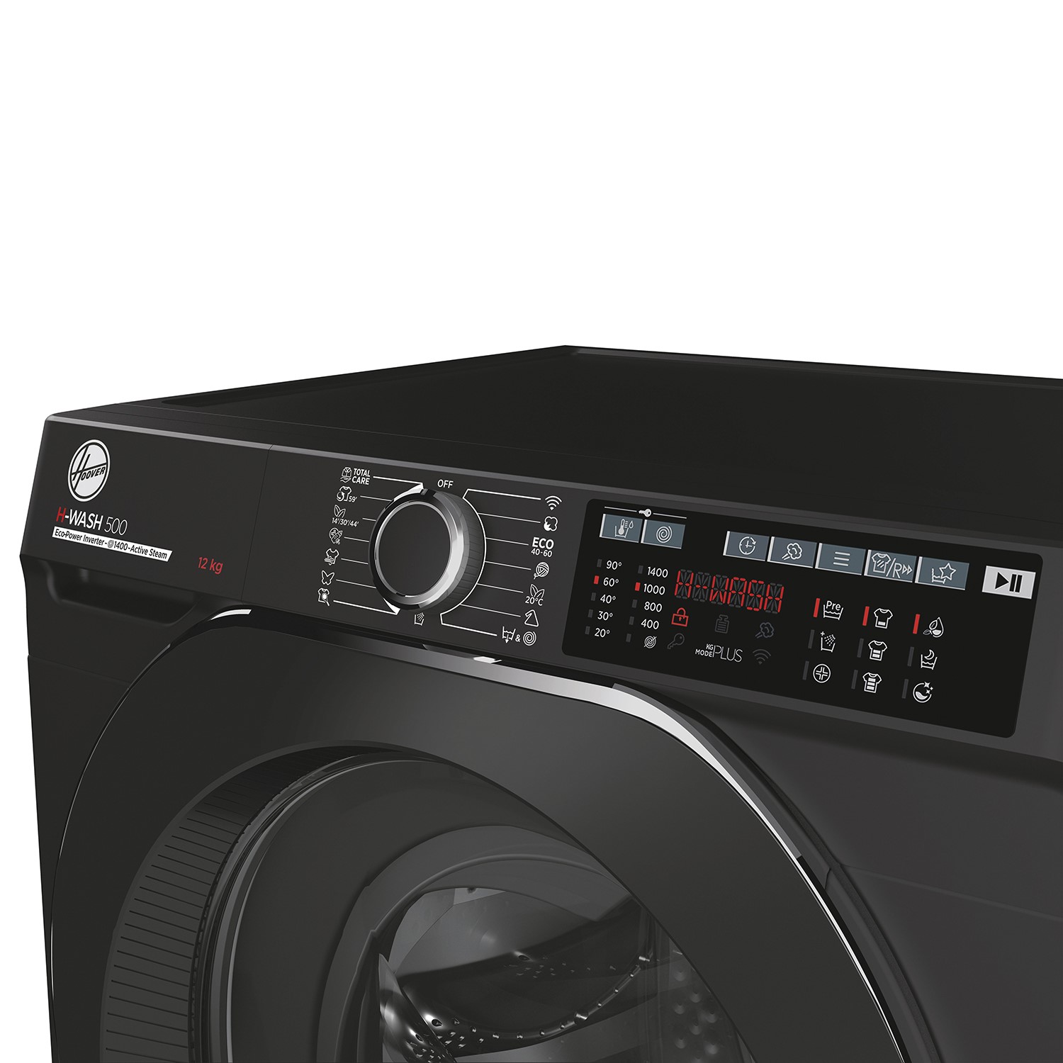 Hoover H-Wash 500 12kg 1400rpm Washing Machine - Black - Image 8