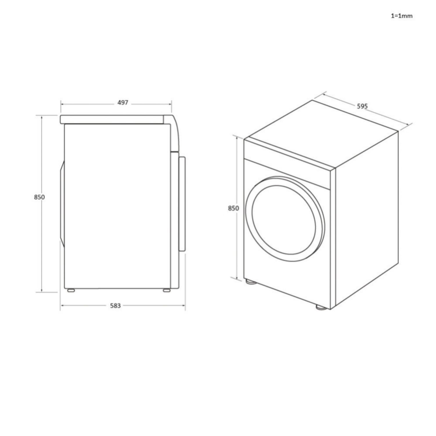 Haier 959 iPro Series 5 9kg 1400rpm Washing Machine - White - Image 12