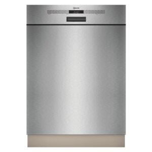 Neff N 50 Semi-Integrated Dishwasher - Smart Wi-Fi, D-Rated, Stainless steel control panel