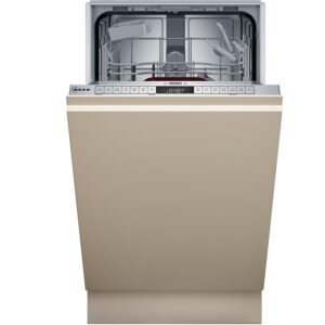 Neff N 50 Integrated Slimline Dishwasher - Silver control panel