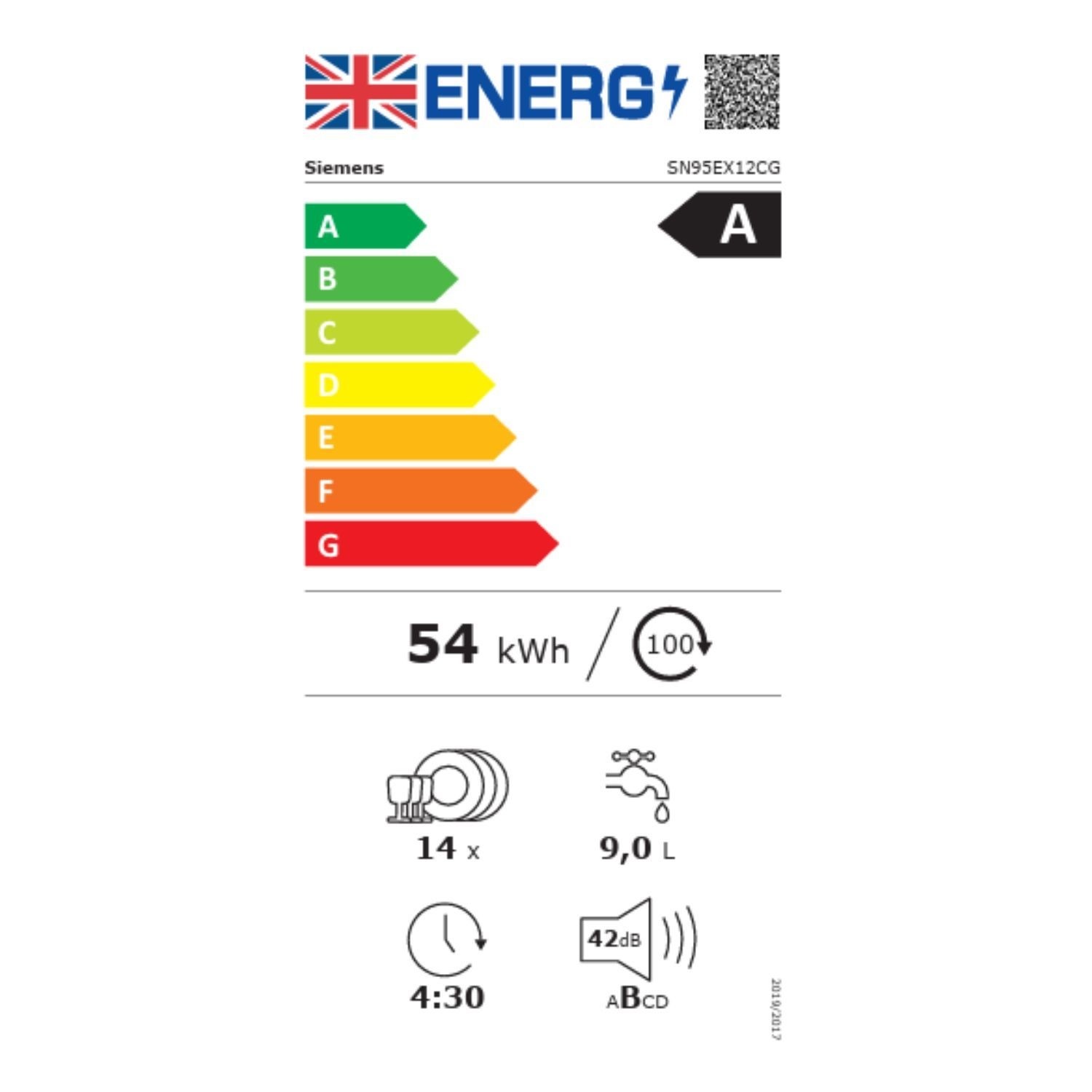 Siemens iQ500 Integrated Dishwasher - Smart Wi-Fi, A-Rated, Black control panel - Image 8