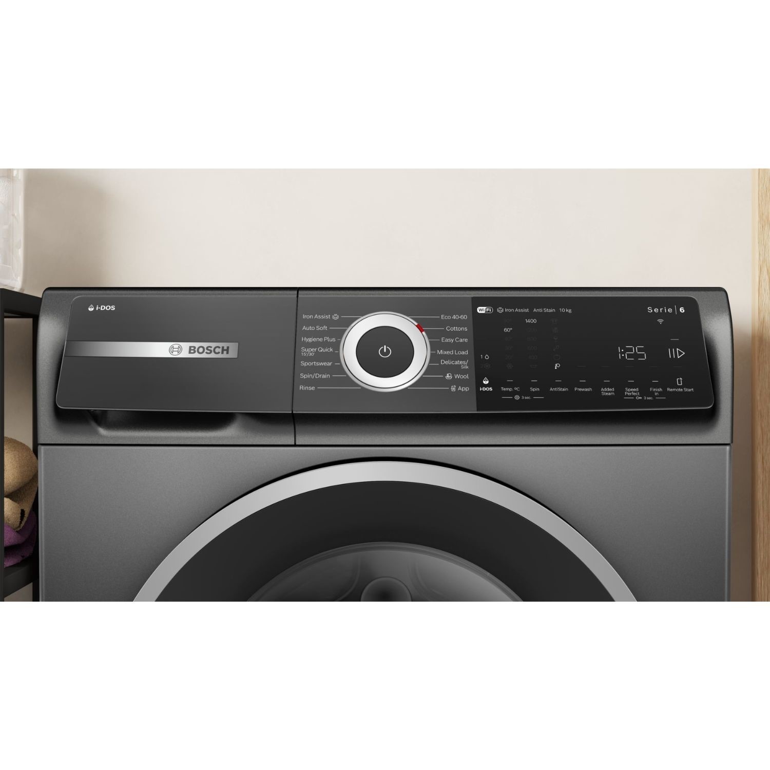 Bosch Series 6 10kg 1400rpm Washing Machine - Graphite - Image 2