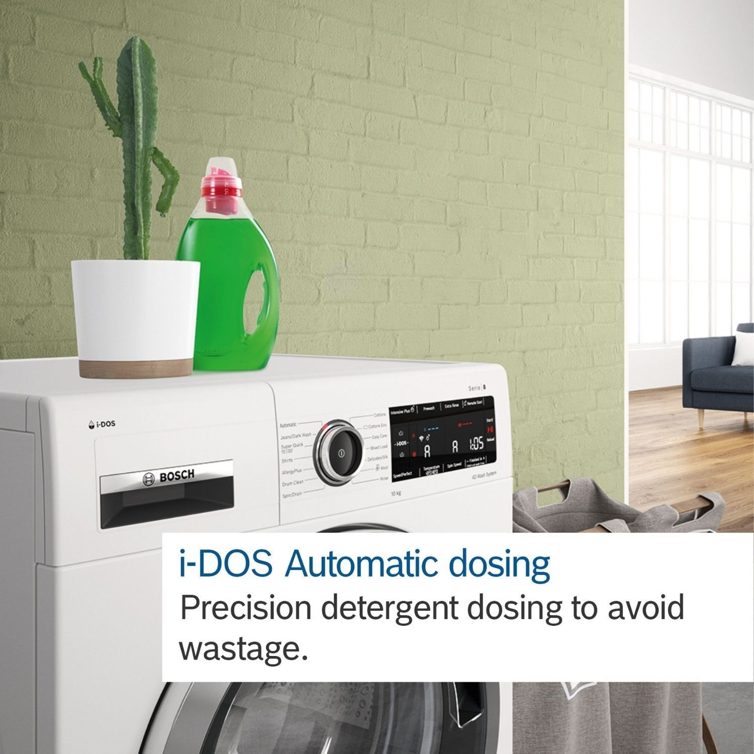 Bosch Series 6 10kg 1400rpm Washing Machine - Graphite - Image 3