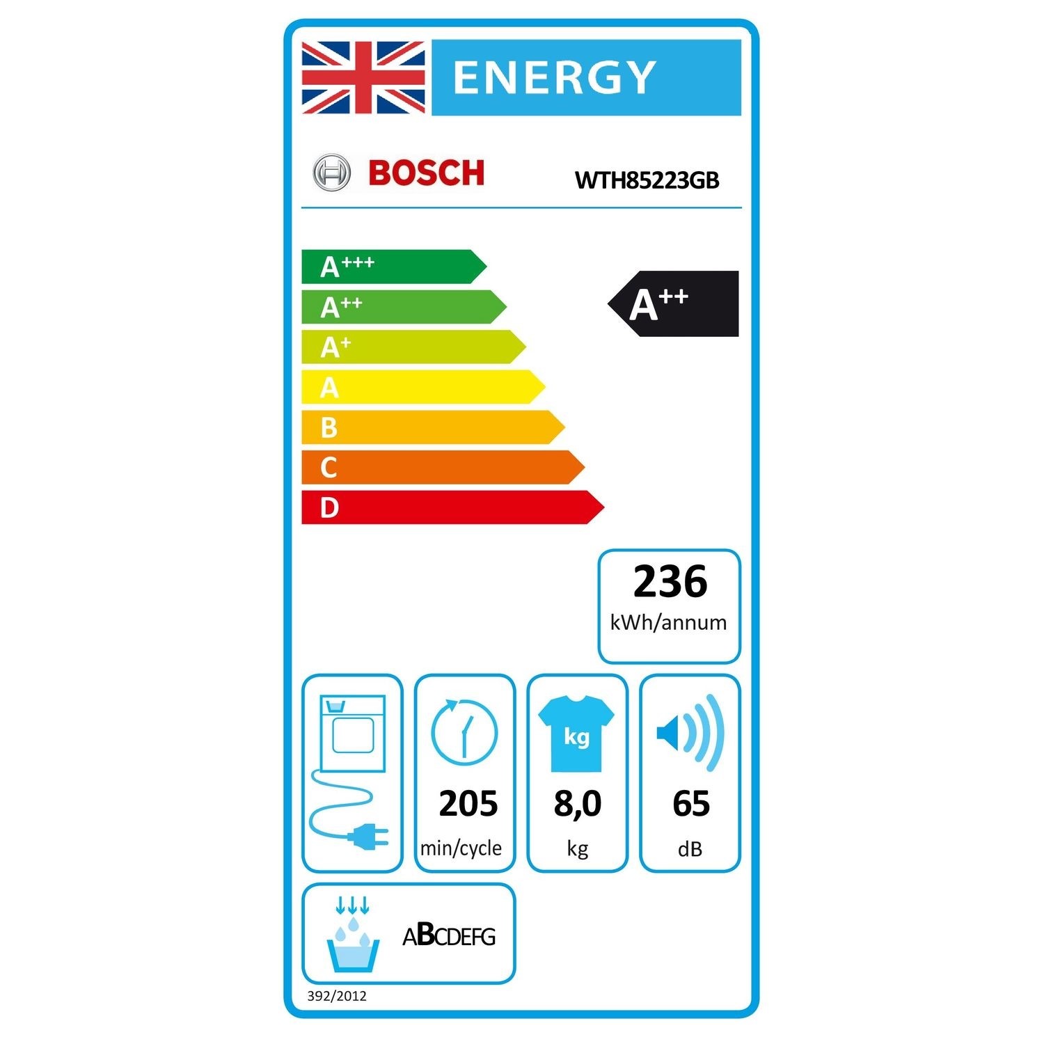 Bosch Series 4 8kg Heat Pump Tumble Dryer - White - Image 7