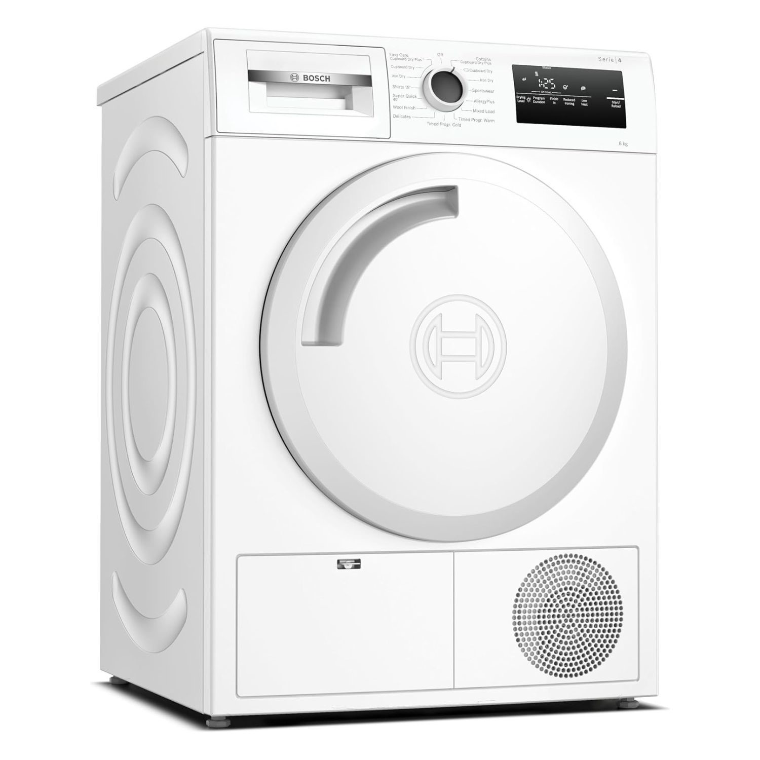 Bosch Series 4 8kg Condenser Tumble Dryer - White - Image 2