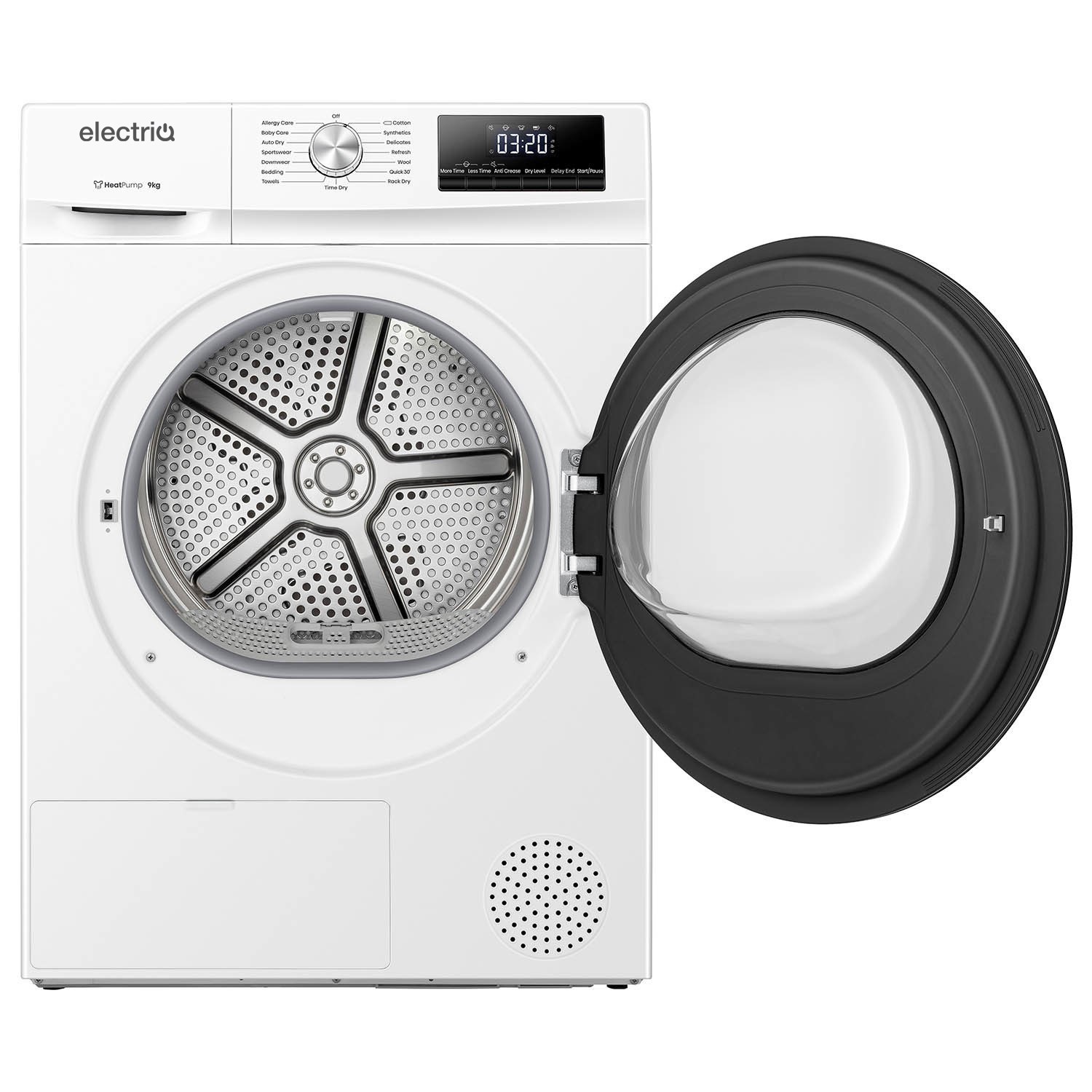 electriQ 9kg Heat Pump Tumble Dryer - White - Image 4