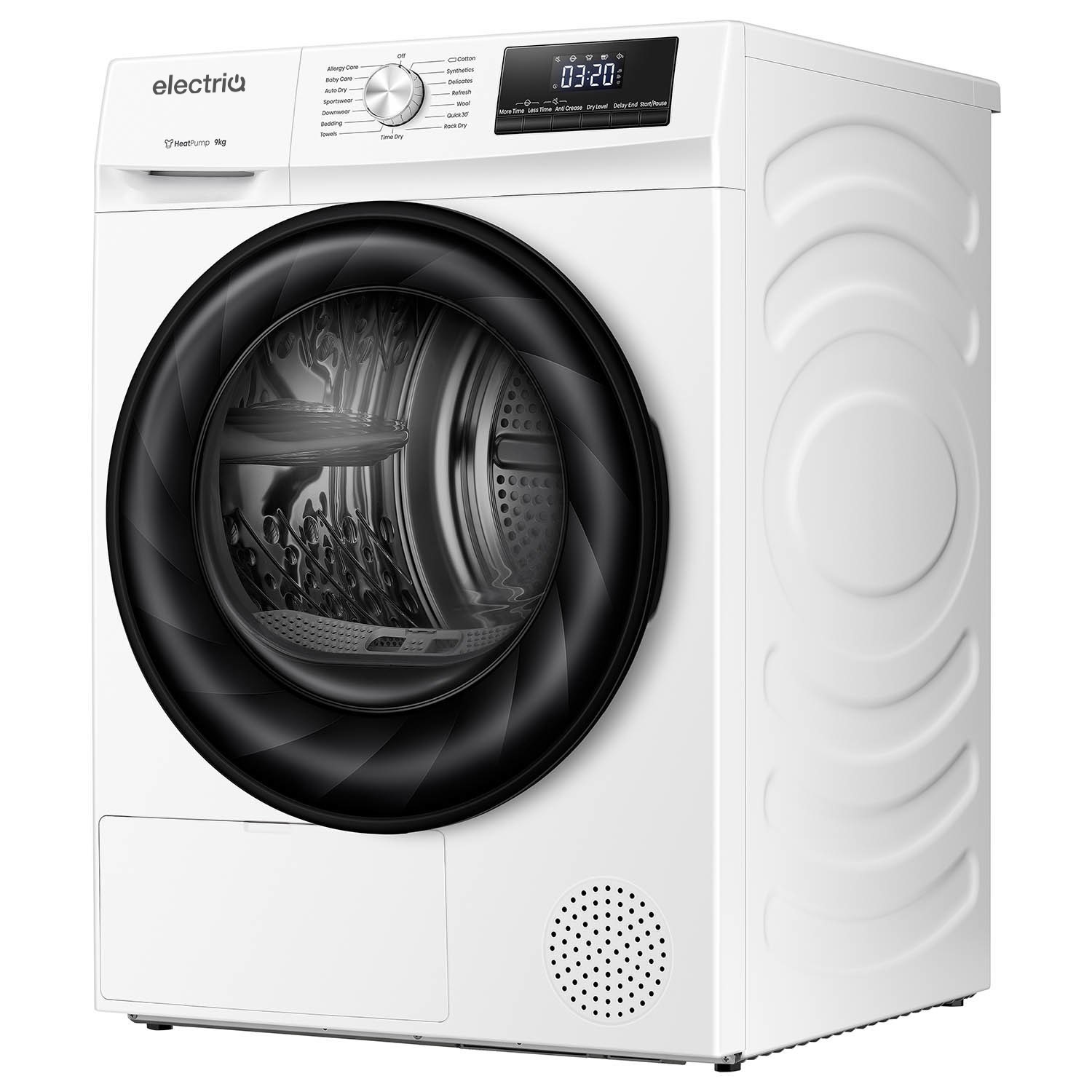 electriQ 9kg Heat Pump Tumble Dryer - White - Image 5