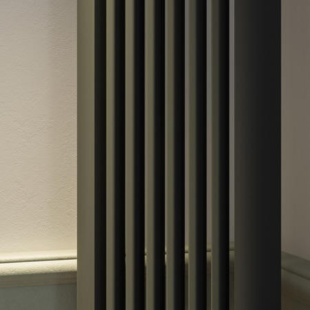 Anthracite Vertical Single Panel Corner Traditional Radiator 1800 x 315mm – Aster - Image 3