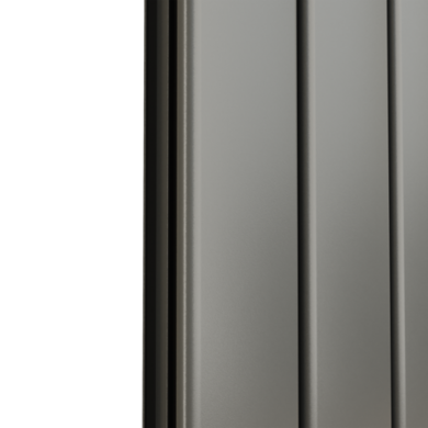 Eco Eleganza Anthracite Vertical Flat Designer Aluminium Radiator 1600x450mm Single Panel 3055 BTU - Image 4