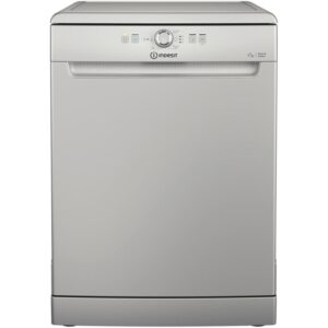 Indesit Fast&Clean Freestanding Dishwasher - Silver