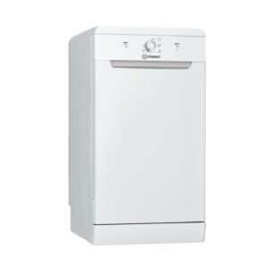 Indesit Freestanding Slimline Dishwasher - Quick Wash - White