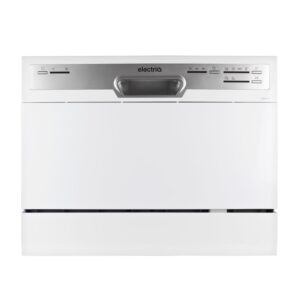 Refurbished electriQ EQDWTTW 6 Place Table Top Integrated Dishwasher White