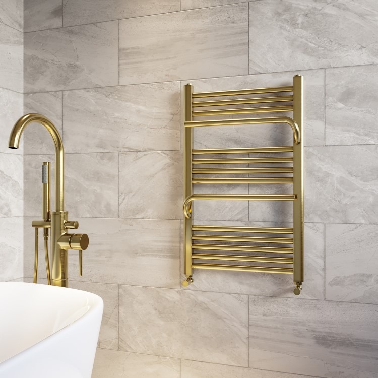Brass Towel Radiator 800 x 500mm - Nazco