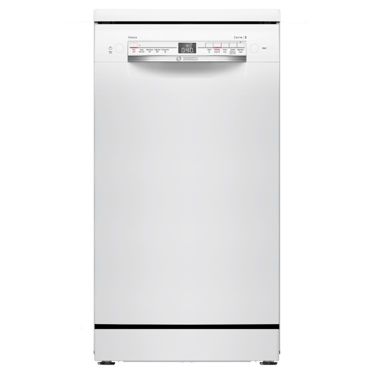 Bosch Series 2 Freestanding Slimline Dishwasher - Smart Wi-Fi, White