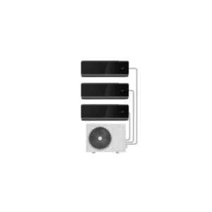 electriQ iQool 3 x 9000 BTU Wall Mounted Air Conditioner with Heating Function - Black