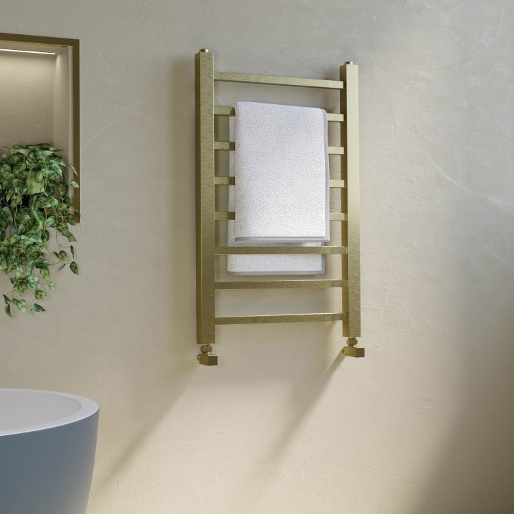 Brass Towel Radiator 800 x 500mm - Sonoran - Image 2