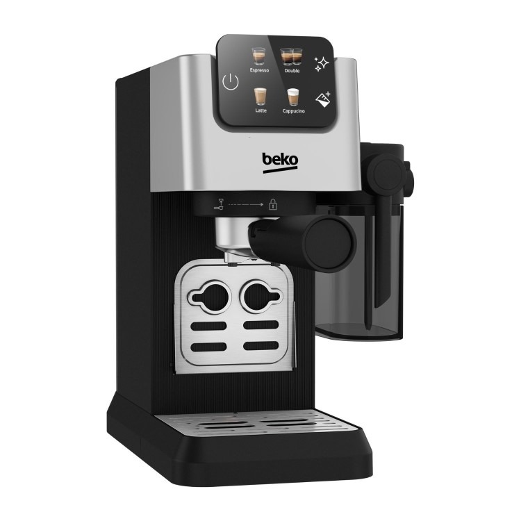 Beko CaffeExperto Manual Espresso Coffee Machine with Milk Frother - Stainless Steel - Image 2
