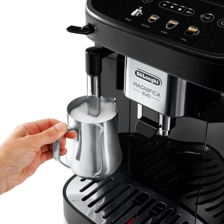 Delonghi Magnifica Evo Automatic Bean to Cup Coffee Machine with Milk Frother - Black - Image 2