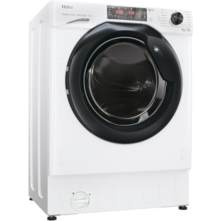 Haier Series 4 9kg Wash 5kg Dry 1600rpm Integrated Washer Dryer - White - Image 2
