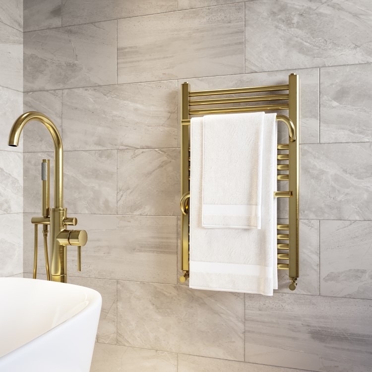 Brass Towel Radiator 800 x 500mm - Nazco - Image 2