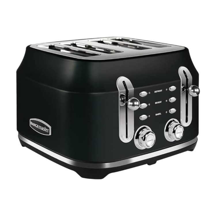 Rangemaster Classic 4 Slice Toaster - Black - Image 2