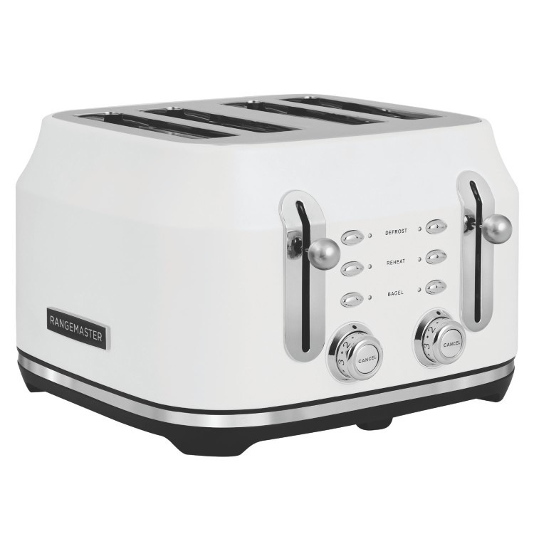 Rangemaster 4 Slice Classic Toaster - Matte White - Image 2