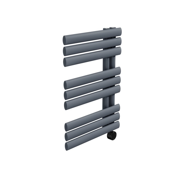 Anthracite Smart Electric Towel Radiator with Wi-Fi Thermostat - 0.6kW - H650xW450mm - Bathroom Safe - Image 2