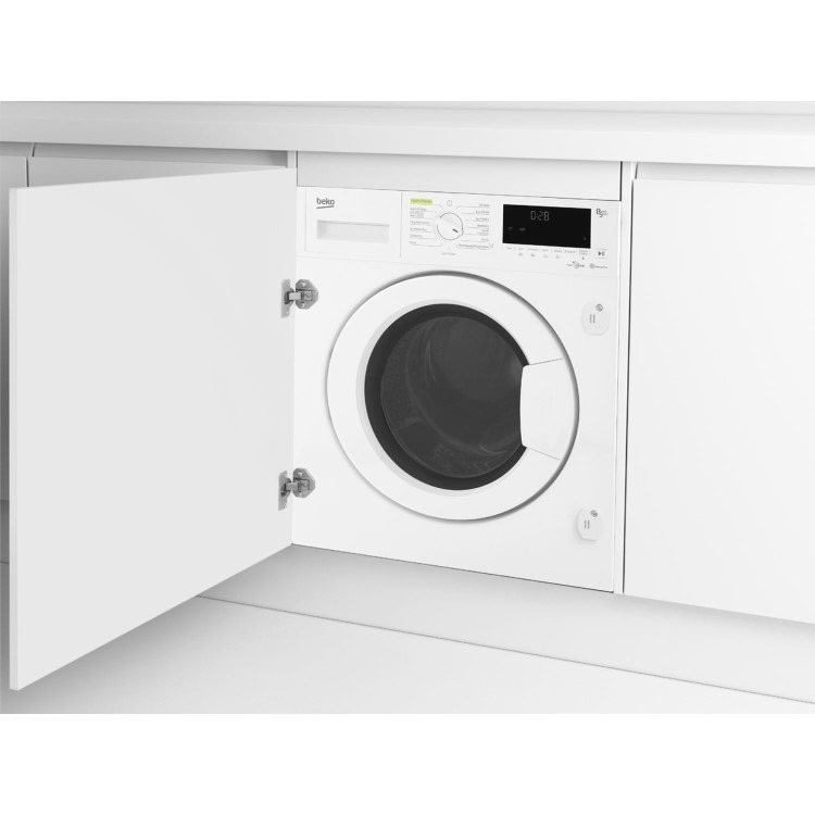 Beko RecycledTub 8kg Wash 5kg Dry 1400rpm Integrated Washer Dryer - White - Image 2