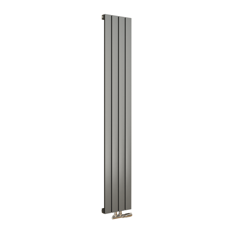 Eco Eleganza Anthracite Vertical Flat Designer Aluminium Radiator 1800x300mm Single Panel 2258 BTU - Image 3