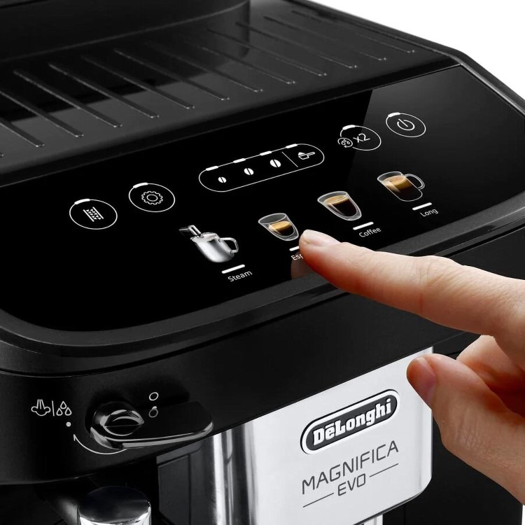 Delonghi Magnifica Evo Automatic Bean to Cup Coffee Machine with Milk Frother - Black - Image 3