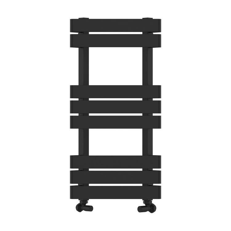Black Corner Towel Radiator 850 x 400mm – Kahli - Image 3
