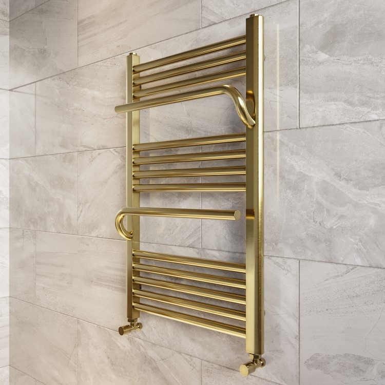 Brass Towel Radiator 800 x 500mm - Nazco - Image 3