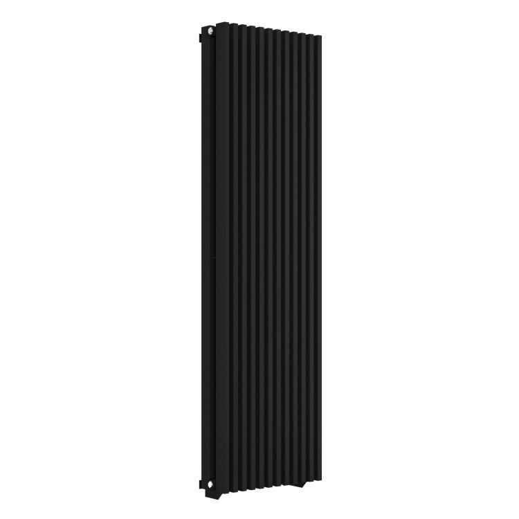 Vertical Radiator 1600 Black Vertical Double Panel Radiator 1600 x 450mm – Nevada - Essential ...
