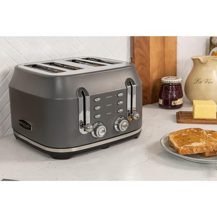 Rangemaster Classic 4 Slice Toaster - Grey - Image 3