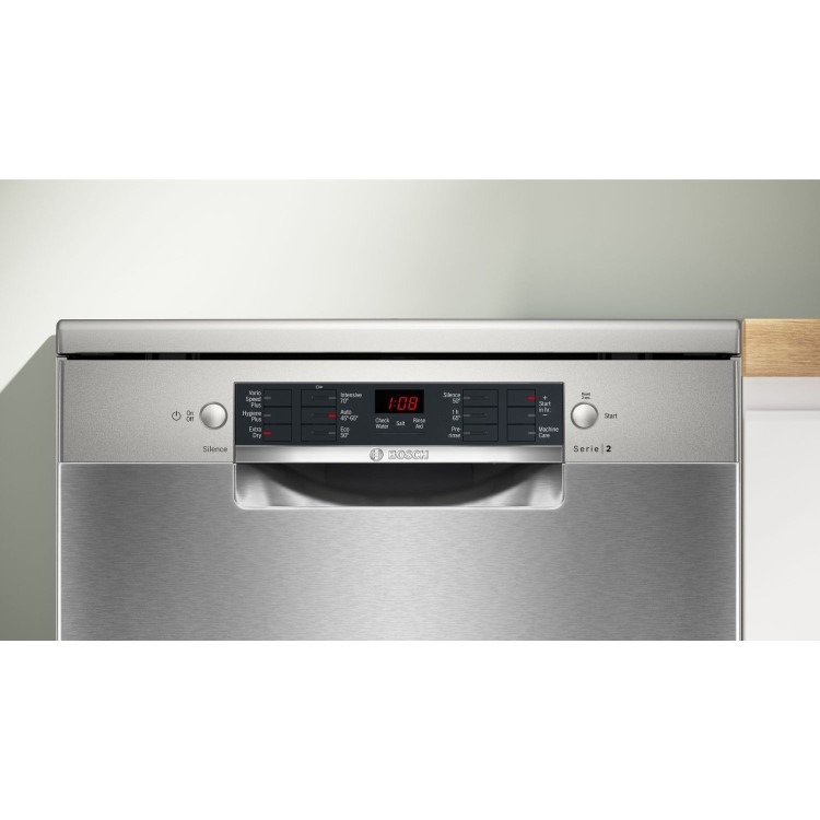 Bosch Series 2 Freestanding Dishwasher - Silver Inox - Image 3